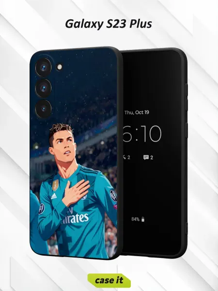 Case it Чехол на Samsung S23 Plusс принтом Криштиану Роналду