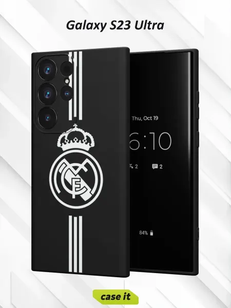 Case it Чехол на Samsung S23 Ultra с принтом ФК РЕАЛ ЧБ