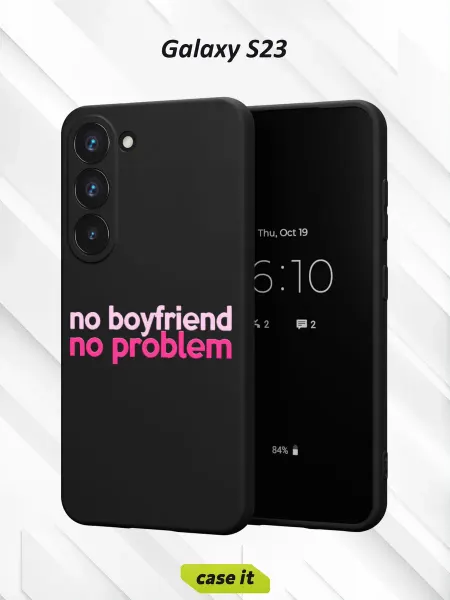 Case it Чехол на Samsung S23с принтом Надпись