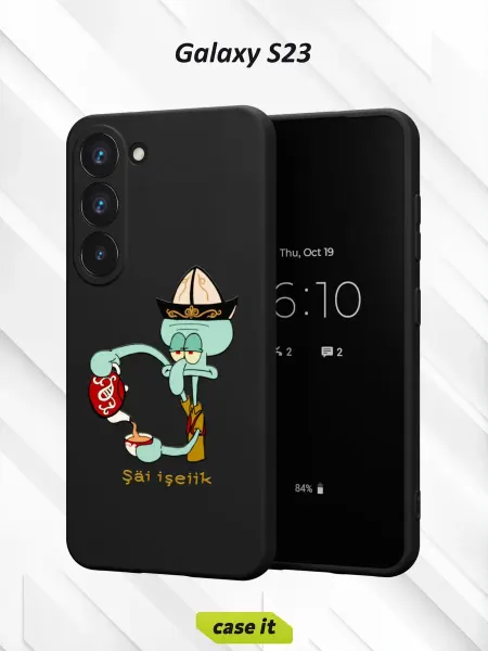Case it Чехол на Samsung S23с принтом Сквидвард