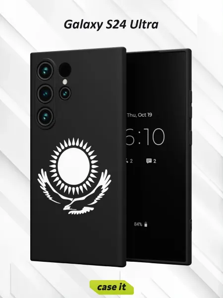 Case it Чехол на Samsung S24 Ultra принт Флаг Республики Казахстан