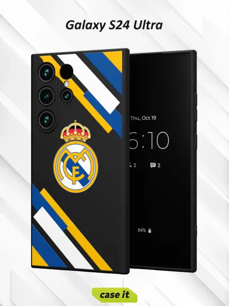 Case it Чехол на Samsung S24 Ultra с принтом Футбольный клуб Реал