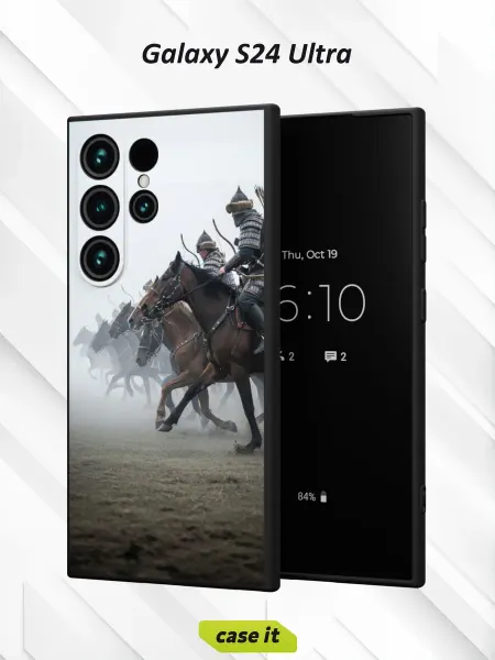 Case it Чехол на Samsung S24 Ultraс принтом атака конных воинов