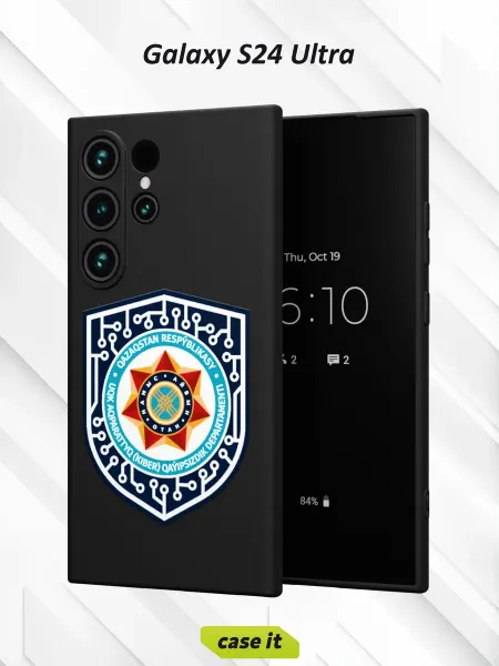 Case it Чехол на Samsung S24 Ultraс принтом Логотип Казахстан