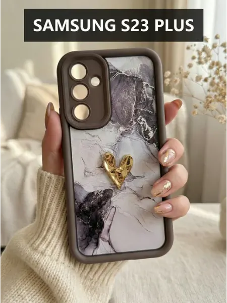 Good Luck Clover Чехол на Samsung s23 + Мрамор