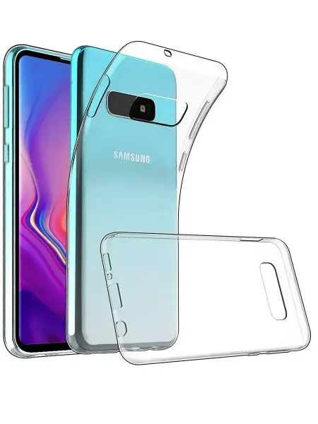 GeoTrading Чехол на Samsung Galaxy S10 прозрачный cиликоновый бампер