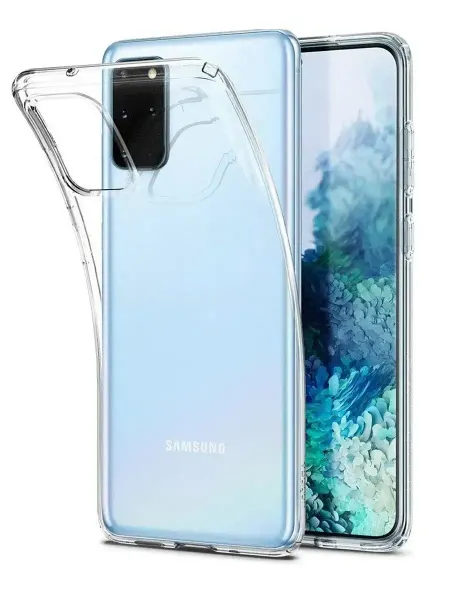 GeoTrading Чехол на Samsung Galaxy S20+ S11 прозрачный cиликоновый