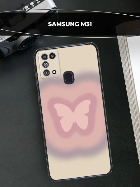 Samsung Чехол на Galaxy M31 с бабочками