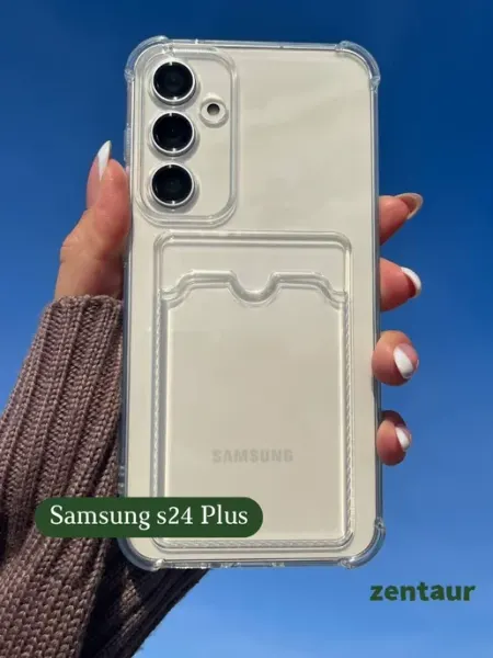 ZENTAUR Чехол на Samsung Galaxy S24 Plus с карманом для карт
