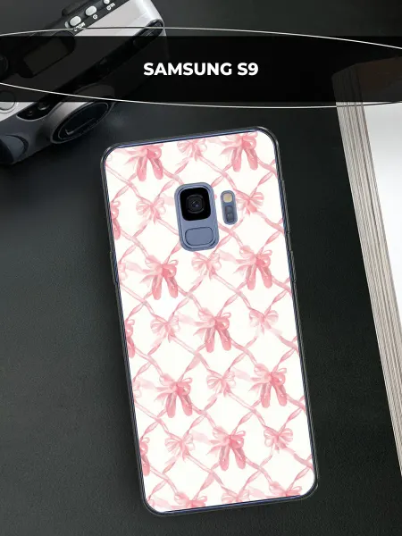 Samsung Чехол на Galaxy S9 с бантиками