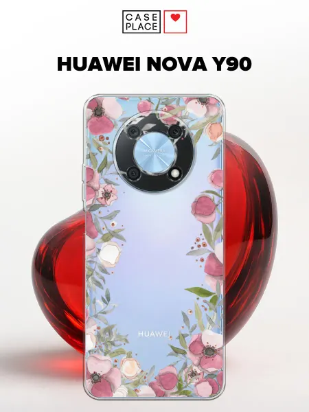 Huawei Чехол на Nova Y90 с цветочками