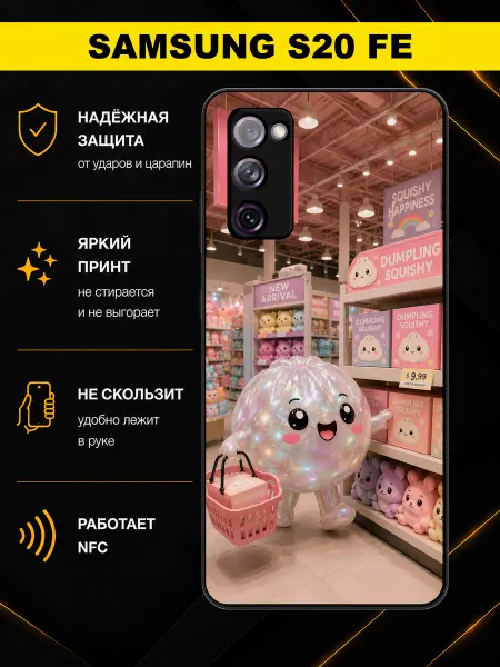 MoiPrint Чехол на Samsung S20 FE принт Дамплинг Kawaii