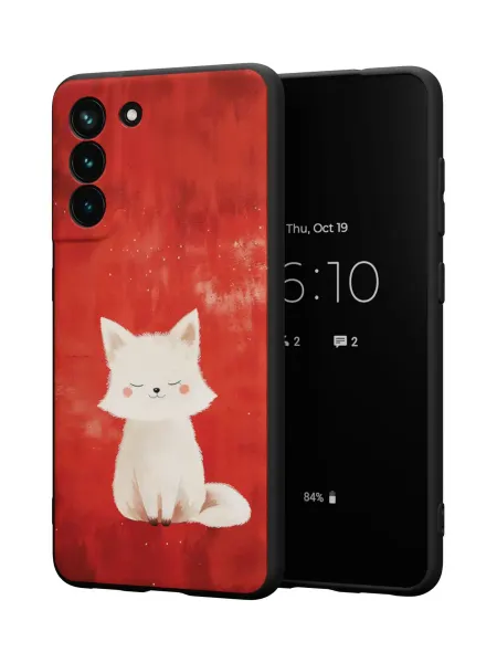 QuestCase Чехол на Samsung S21 FE с принтом Котик