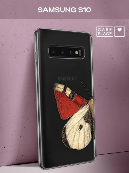 Samsung Чехол на S10 с бабочками