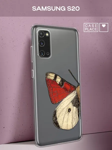 Samsung Чехол на S20 с бабочками