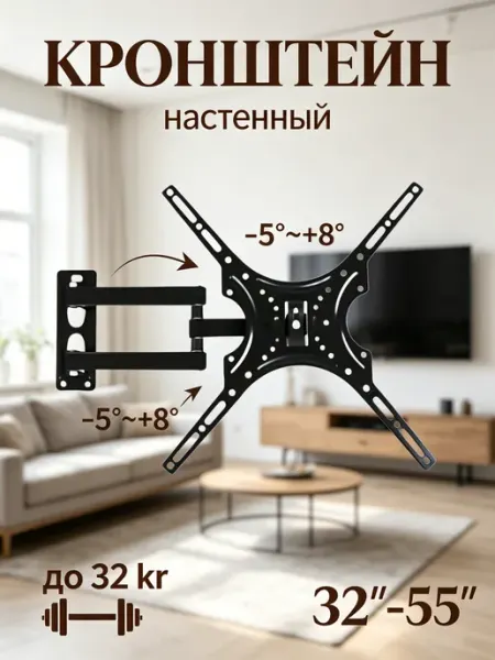 Isa Кронштейн для телевизора с наклоном 32-55" -5° +8°