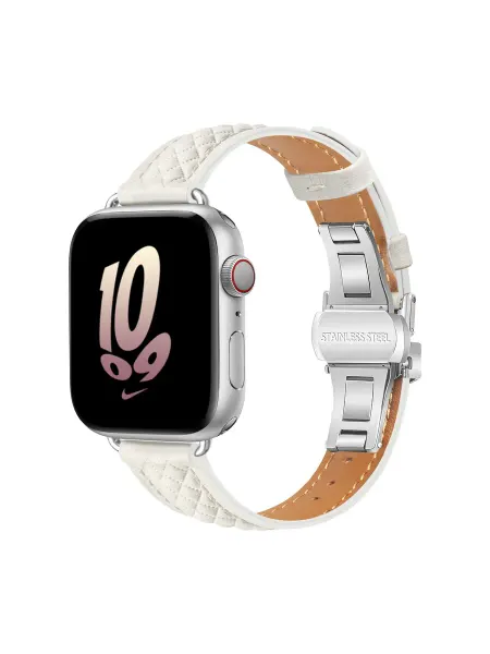 WOAP Ремешок для Apple Watch 42 44 45 46 49mm KnitMe Leather 14mm