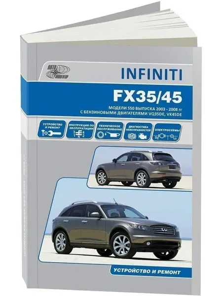 Автонавигатор Infiniti FX35, FX45 с 2003-2008 Книга по ремонту