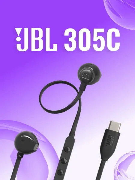 JBL Наушники проводные вкладыши с микрофоном Tune 305C USB-C