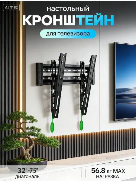 АМИРС Кронштейн для телевизора для 32 75 дюймов