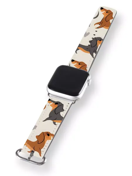 Nuobi my Style Ремешок для Apple Watch 42 44 с принтом Животные Терьер