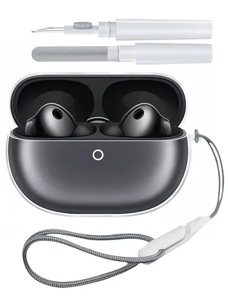 Чехол для Huawei FreeBuds Pro 5 с набором для чистки шнурком