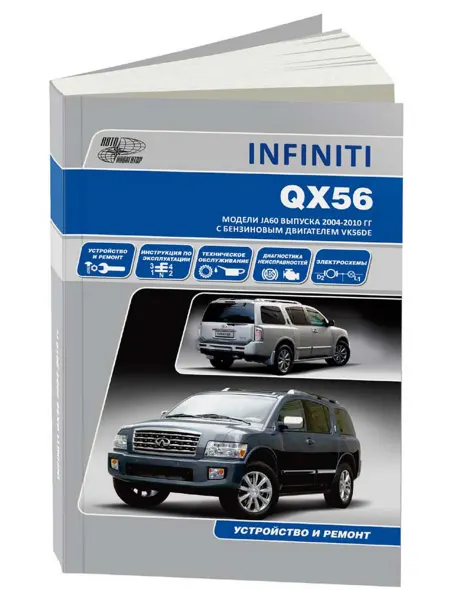 Автонавигатор Книга, ремонт Инфинити QX56 2004-10 с двигателем 5.6