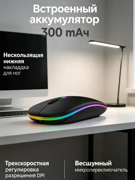 GamEra Мышка для ноутбука Bluetooth быстрая