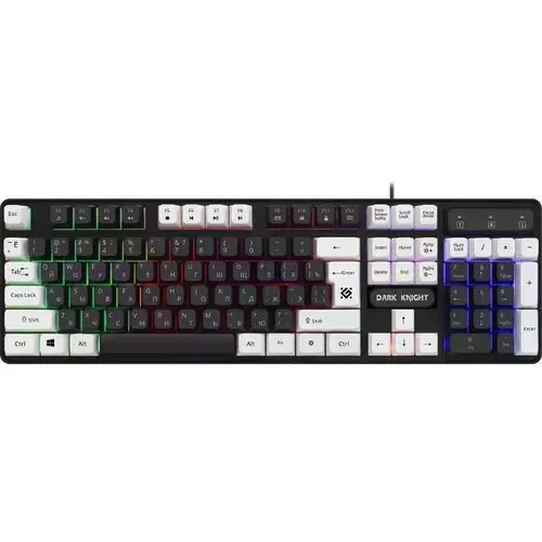 DEFENDER Игровая клавиатура DARK KNIGHT GK-077 бело-черная