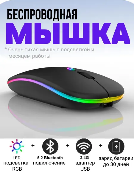 Project Panther Мышка беспроводная компьютерная для ноутбука макбука планшет