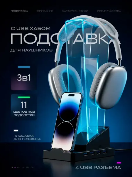 Подставка для наушников