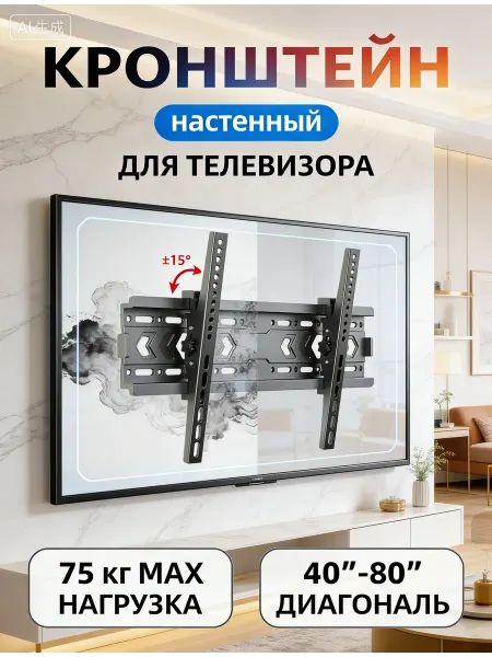 LG Кронштейн для телевизора до 75 кг прочный