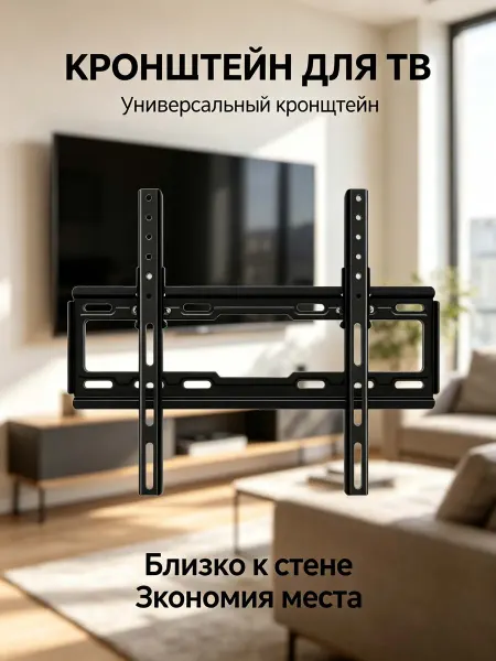 Кронштейн для телевизора 26-55 дюймов, до 35 кг