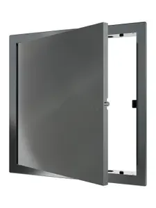 Люк ревизионный LN фланец 200x200 нажимной 224х224 пластик Gray EVECS