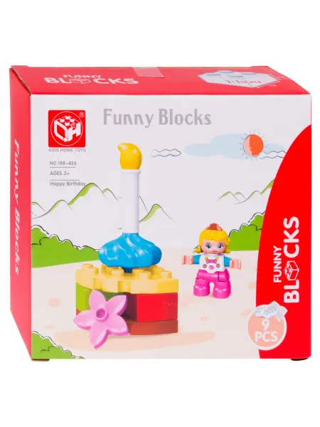 Funny Blocks Конструктор для малышей Макси Принцесса 9 эл