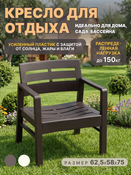 Idea Кресло садовое пластиковое для отдыха на природе
