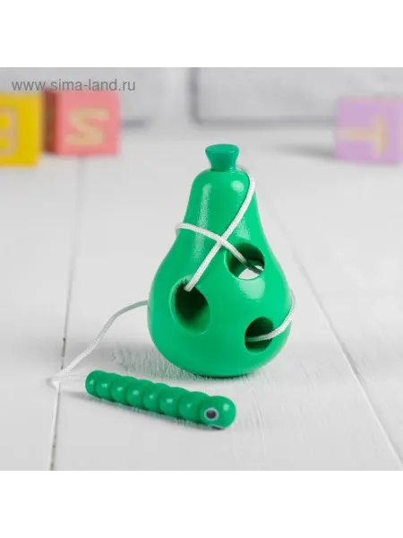 Обучающая игрушка для малышей Груша с червячком