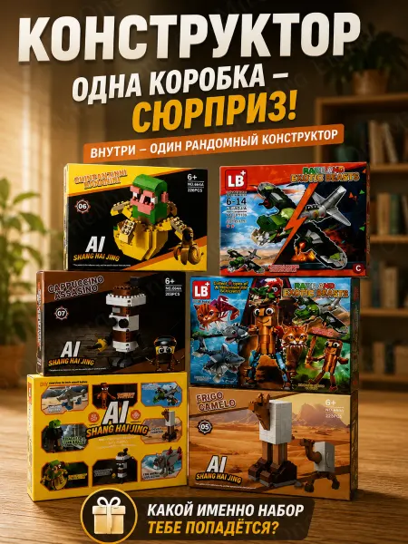 Конструктор Итальянские животные мемы сюрприз