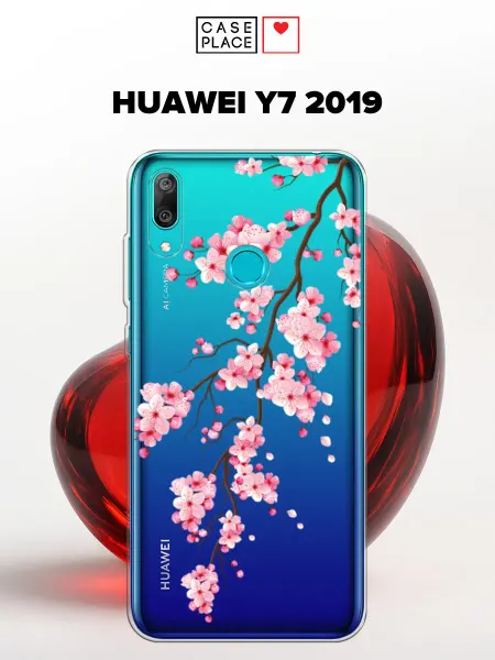 Case Place Чехол на Huawei Y7 2019 сакура