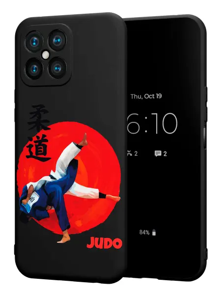 PBl store Чехол на Honor X8 2022 с принтом Дзюдо
