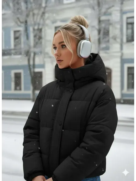 Shin store Куртка короткая зимняя с капюшоном