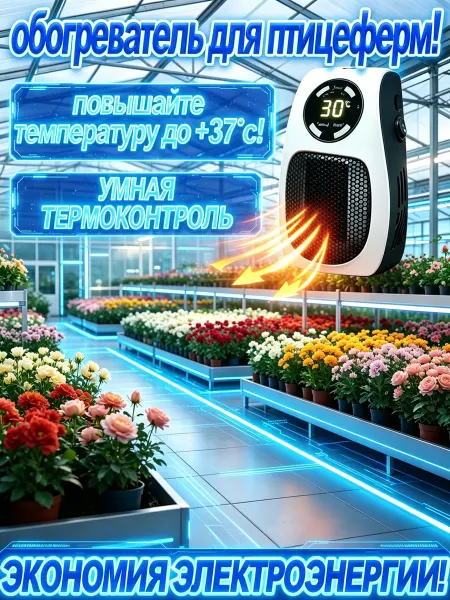 Обогреватель для теплиц Тепло для растений