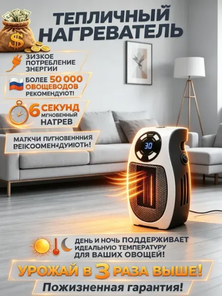 Обогреватель для теплицы регулируемый температурой