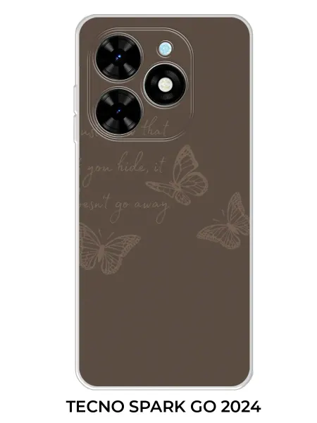NOOTO Чехол на TECNO Spark Go 2024 коричневый