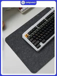 Коврик для мыши GEEK NOOK 20240404, 80х40 см, фетр, темно-серый