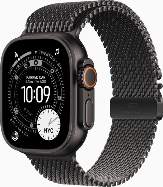Умные часы Apple Watch Ultra 3 2025 Titan 49 мм Black Titanium Case GPS + Cellular, Black Charcoal Trail Loop M\L