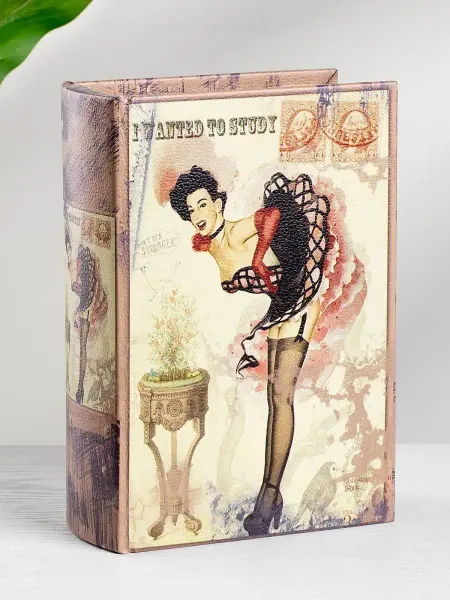 Glasar Шкатулка-книга винтаж 14×20 см
