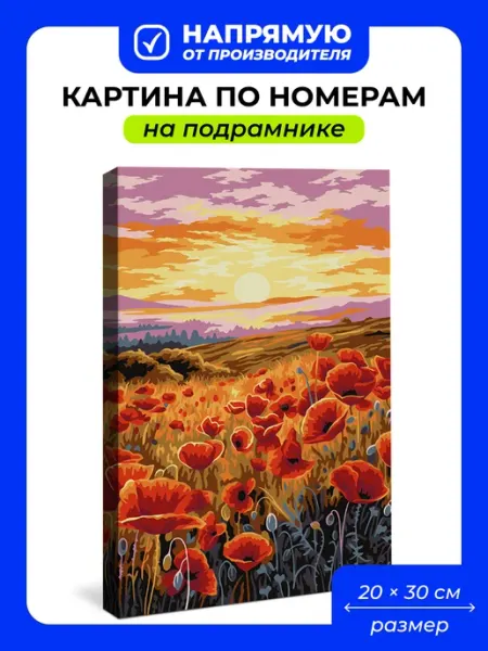 ФРЕЯ Картина по номерам на холсте 20х30 на подрамнике