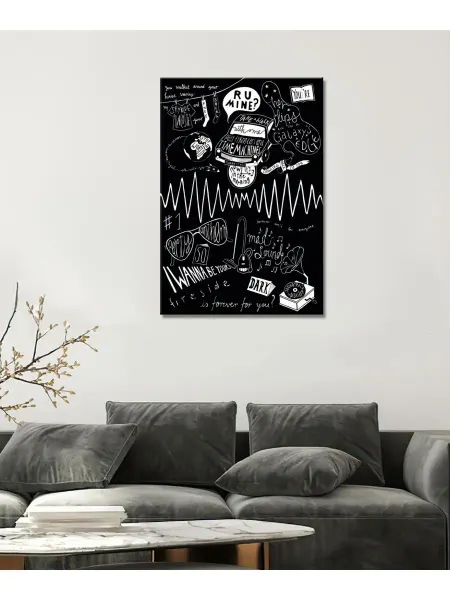 Classic Art Картина на холсте Arctic Monkeys ретро 20х30