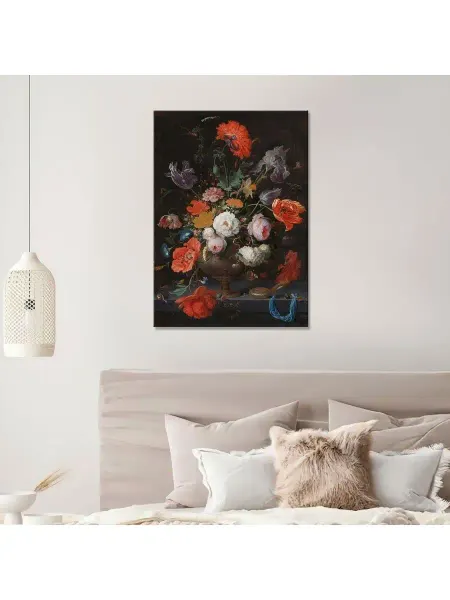 Classic Art Картина на холсте Натюрморт цветы в вазе 20х30